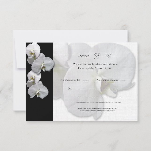 Invitation Felicia RSVP (Devant)
