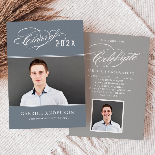 Invitation Félicitations à la promotion 2026 - Photo de remis (Créateur téléchargé)