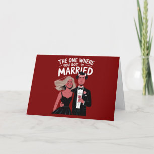 Invitation Félicitations au Fiançailles Mariage drôle