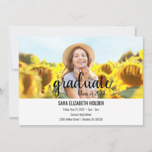 Invitation Félicitations de fin d'études modernes