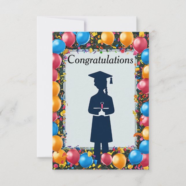 Invitation Félicitations pour la remise des diplômes (Devant)