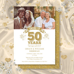 Invitation Félicitations pour le 50e anniversaire de mariage