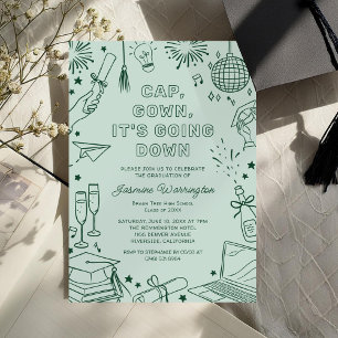 Invitation Félicitations pour le diplômé avec un style modern