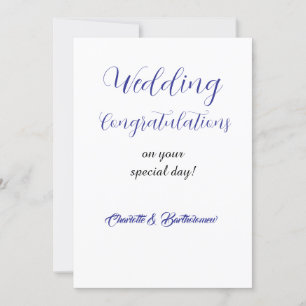 Invitation Félicitations pour votre mariage