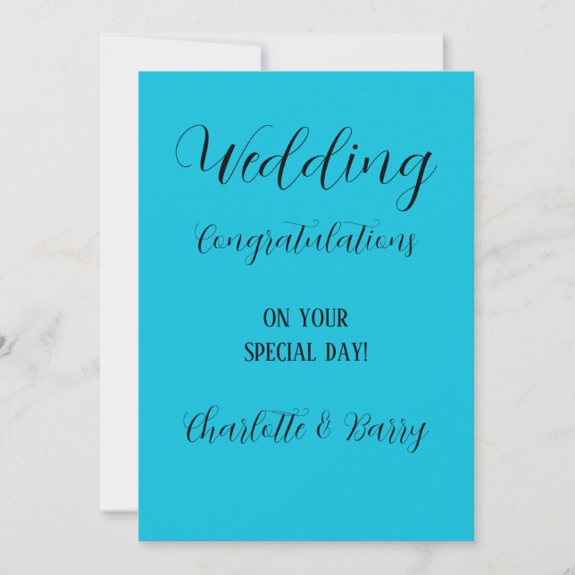 Invitation Félicitations pour votre mariage  (Devant)