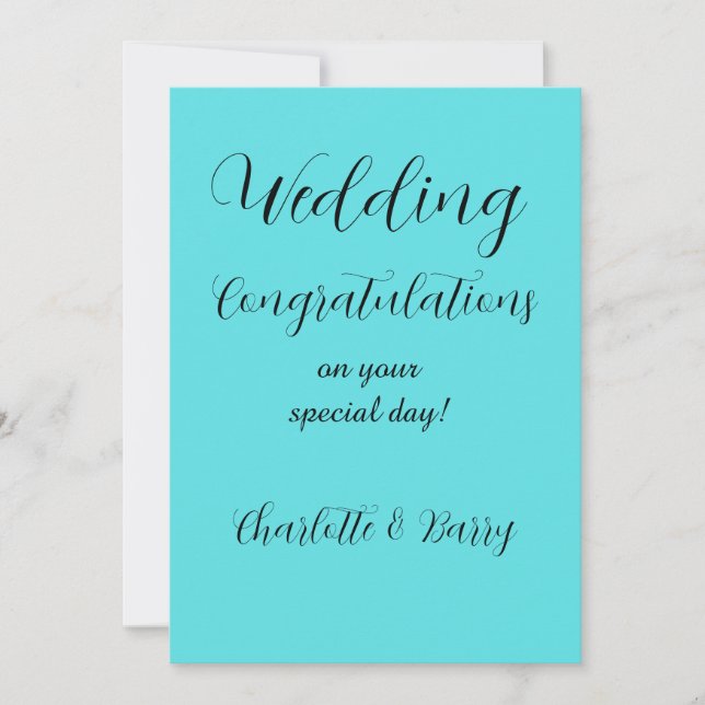 Invitation Félicitations pour votre mariage (Devant)