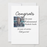 Félicitations pour votre retraite ajoutez photo no