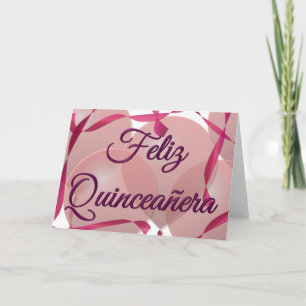Invitation Feliz Quinceañera - joyeux 15ème anniversaire