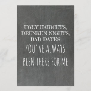 Invitation Femme de chambre d'amis ou femme de chambre d'honn