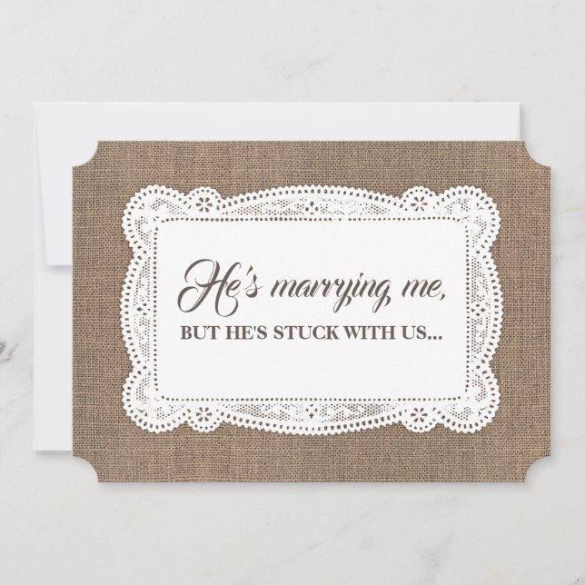 Invitation Femme d'honneur / Femme d'honneur Proposition rust (Devant)