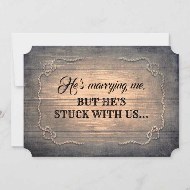 Invitation Femme d'honneur / Femme d'honneur Proposition rust (Devant)