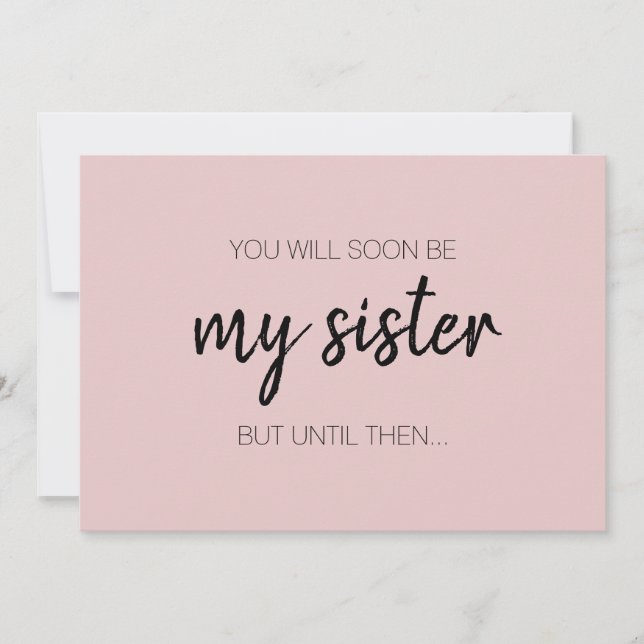 Invitation Femme d'honneur mignonne rose vif moderne (Devant)