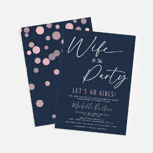Invitation Femme du Parti Simple Bachelorette Party