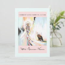 Femme Et Aigle Amérindiens