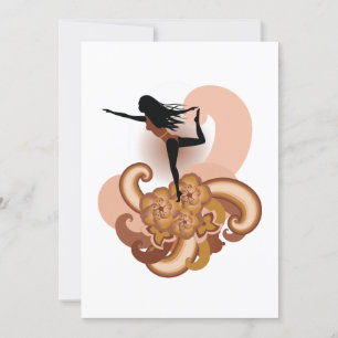 Invitation Femme faisant du yoga