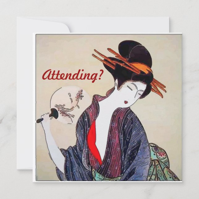 Invitation Femme japonaise, participante ? (Devant)