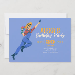 Invitation Femme jardinier