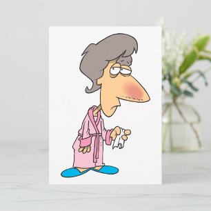 Invitation Femme malade