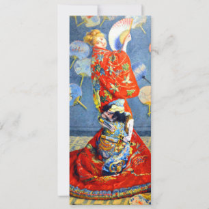 Invitation Femme Monet en costume japonais