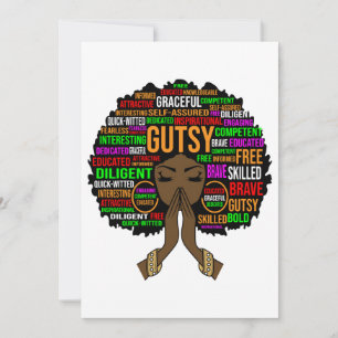 Invitation Femme noire Melanin Sista JunetDix Queen Femmes