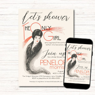 Invitation Femme vintage - La seule Fête des mariées féminine