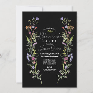 Invitation Femmes à la retraite Fleurs sauvages Floral Ditsy 