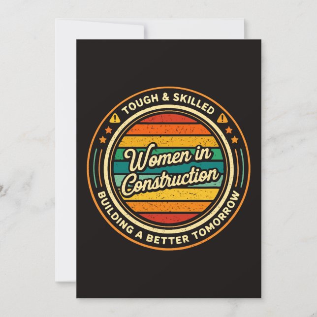 Invitation Femmes dans la construction dures et qualifiées (Devant)