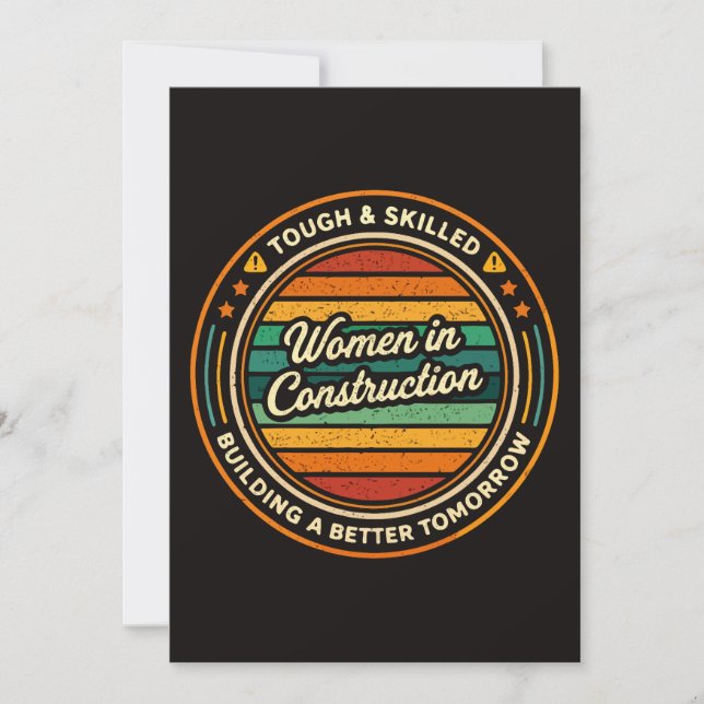 Invitation Femmes dans la construction dures et qualifiées (Devant)