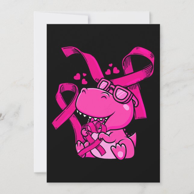 Invitation Femmes Dinosaures Médecins de sensibilisation au c (Devant)