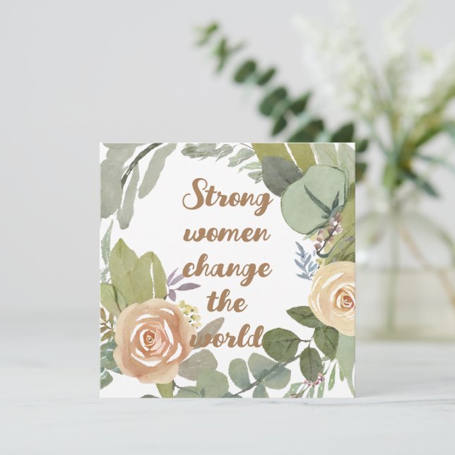 Invitation femmes fortes changer le monde 8 mars égalité (Debout devant)