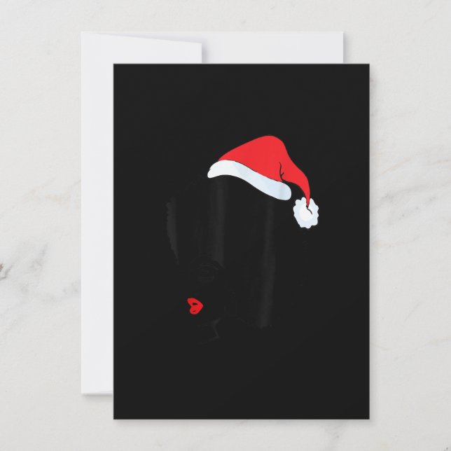 Invitation Femmes noires de Noël Africaine Américaine Santa H (Devant)