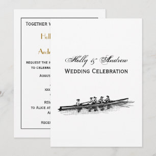 Invitation Femmes Rowers Équipe de l'eau Sports nautiques Noi