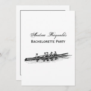 Invitation Femmes Rowers Équipe de l'eau Sports nautiques Noi