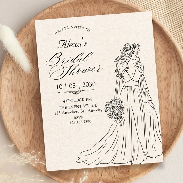 Invitation Femmes vintage en robe d'anniversaire (Créateur téléchargé)