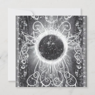 Invitation Fenêtre cosmique surréaliste peinte