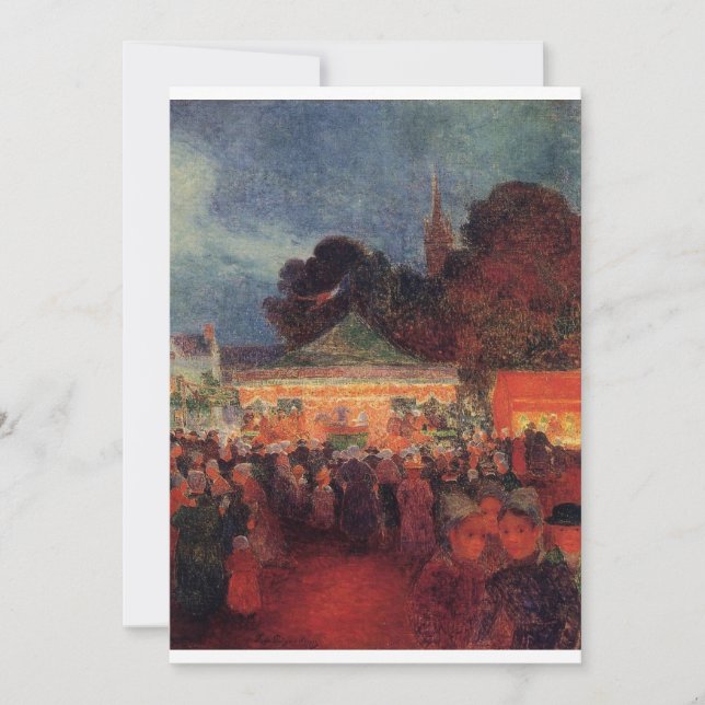 Invitation Ferdinand du Puigaudeau - Carnaval à La Nuit à Le  (Devant)