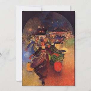 Invitation Ferdinand du Puigaudeau - Filles bretonnes aux pin