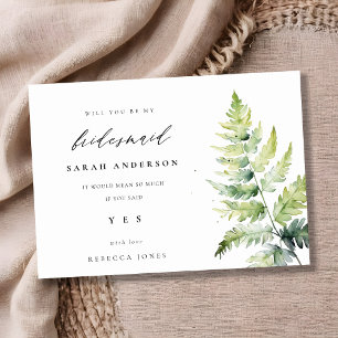 Invitation Ferme d'aquarelle verte Folin Bridesmaid