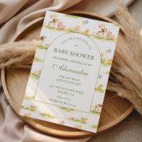 Ferme de conte de fées Animaux pastel Baby Shower