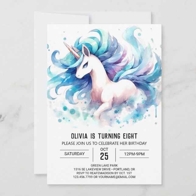 Invitation Ferme en ligne Cheval Anniversaire (Devant)