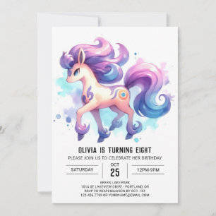 Invitation Ferme Enfants Cheval Anniversaire