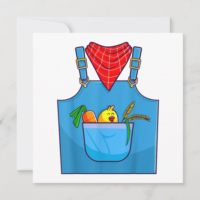 Invitation Fermier Simple Cute Farm (Devant)