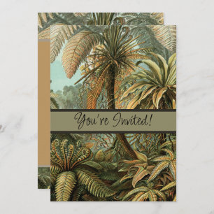 Invitation Ferns Palm Tree Antiquité Botanique Ferns Art