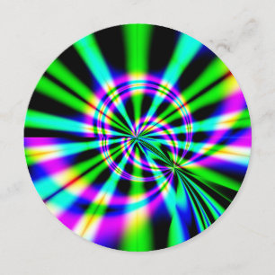 Invitation Ferris Wheel Fractal Art Anniversaire