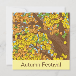 Invitation Festival d'automne Arbre coloré