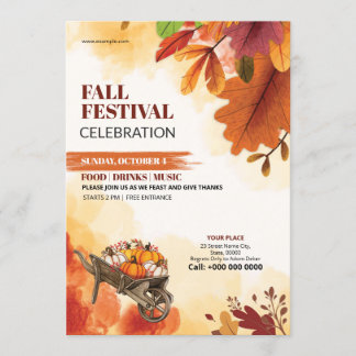 Invitation Festival d'automne Modèle