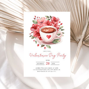 Invitation Festival de café moderne Valentines Galentines
