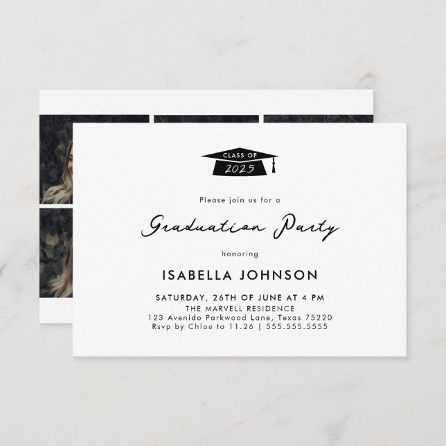 Invitation Festival de collage photo moderne (Devant / Derrière)