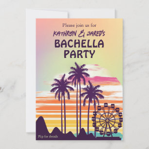 Invitation Festival de musique Co-Ed Couples Bachelor Party