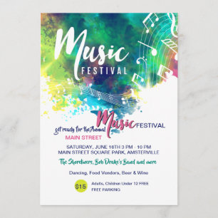 Invitation Festival de musique Faire-part/Invitations